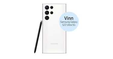 Vinn Samsung Galaxy S22 Ultra 5G verdt ca. 9 500 kroner