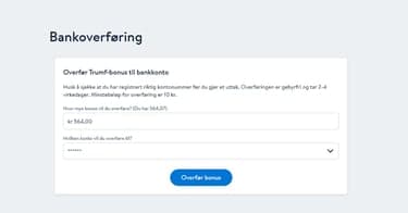 Ta ut Trumf-bonusen din nå med en gang