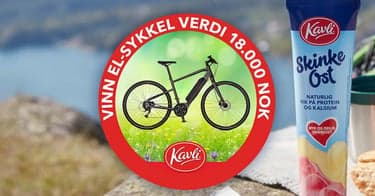 Vinn elsykkel verdt 18 000 kroner fra Kavli