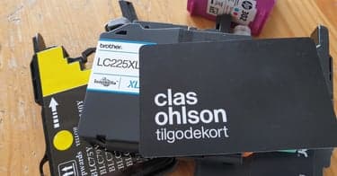 Ikke kast blekk og toner - få gavekort hos Clas Ohlson for dine gamle