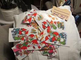 Lag gavelapper av melkekartonger