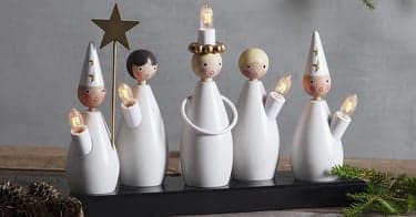 Få luciakor med belysning i velkomstgave