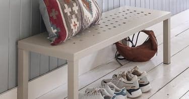 Få stilren benk i velkomstgave