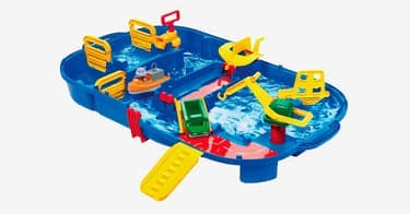 Få stort AquaPlay vannlekesett med kanalsystem og sluser