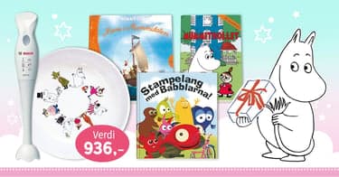 Få stavmikser, Mummi-tallerken og bøker