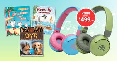 Få JBL trådløse hodetelefoner og tre valgfrie barnebøker