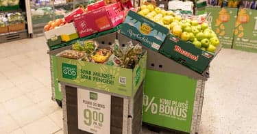 Kjøp nedpriset frukt og grønt hos Kiwi