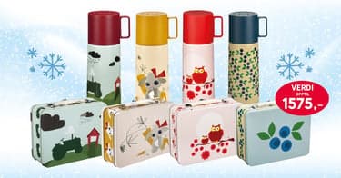 Få Blafre-termos og -matboks og tre barnebøker