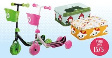 GODBIT: Få Stiga sparkesykkel og matboks!