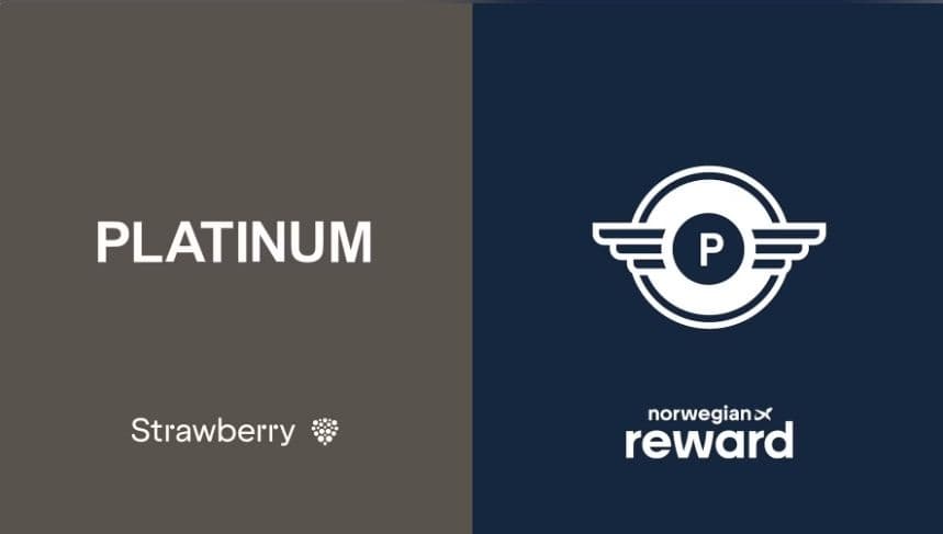 Norwegian Reward Priority statusmatcher med Strawberry Platinum