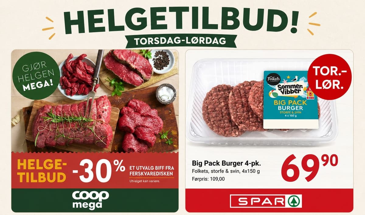 09.07: Disse helgetilbudene bør du huske på når du skal handle