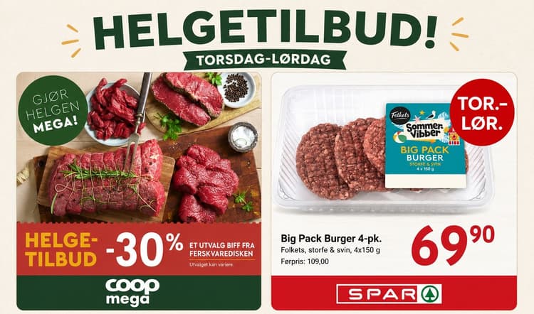 09.07: Disse helgetilbudene bør du huske på når du skal handle