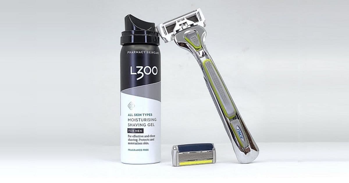 Prøv Pace6 barberhøvel for menn - få startpakke med høvel og barberskum