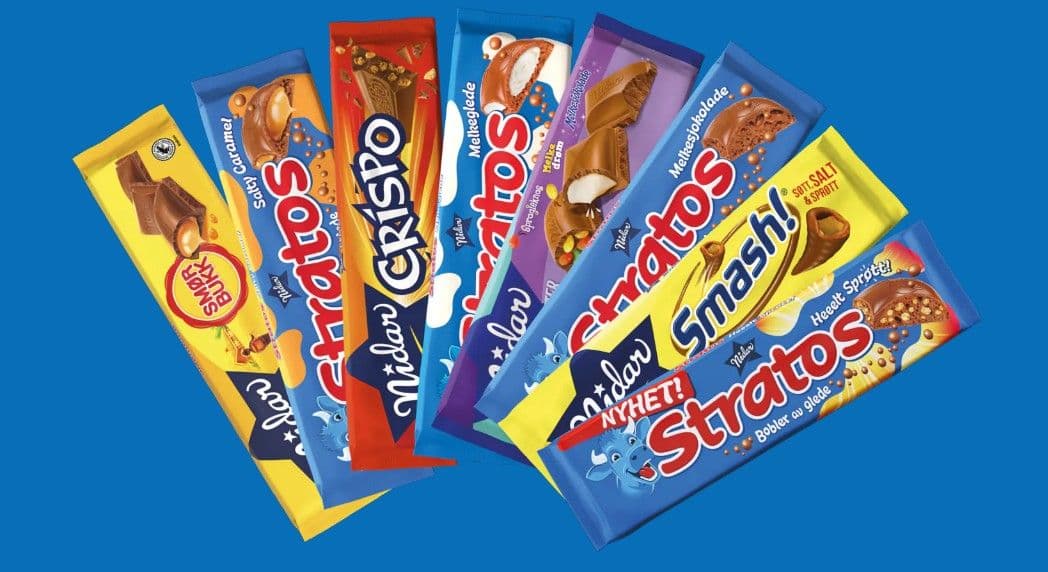 Kjøp Nidar-sjokolade og vinn gavekort verdt 5000 kroner og Stratos-produkter