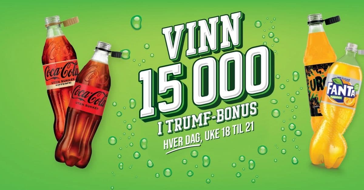 Vinn 15 000 kroner i Trumf-bonus hver dag i mai
