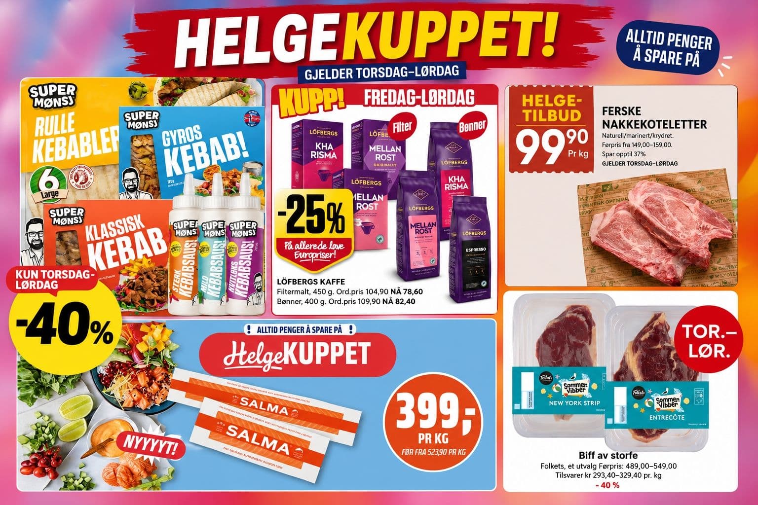 02.07: Disse helgetilbudene bør du huske på når du skal handle