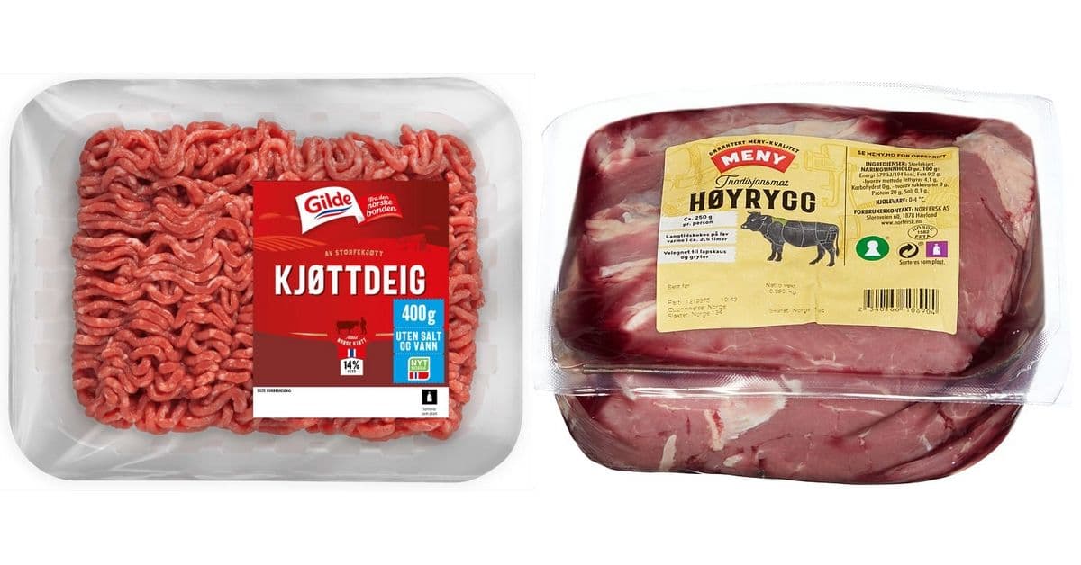 Nortura tilbakekaller en rekke storfeprodukter - sjekk hva du har kjøpt