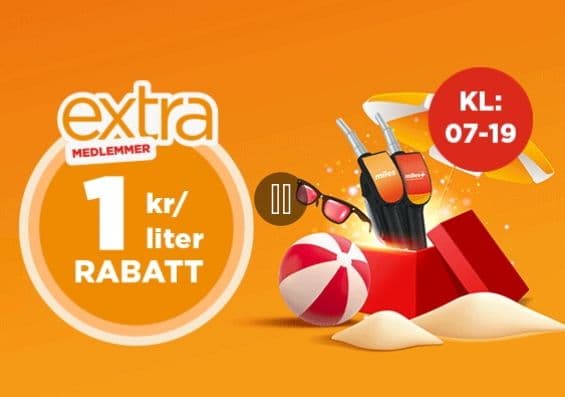 18. JUNI: Circle K gir 1 krone rabatt på drivstoff mellom kl. 07-19