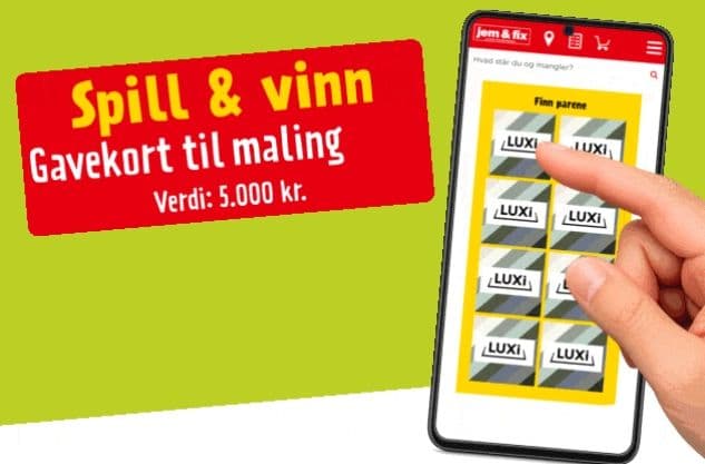 Vinn maling og tilbehør verdt 5000 kroner - trekning 4. april