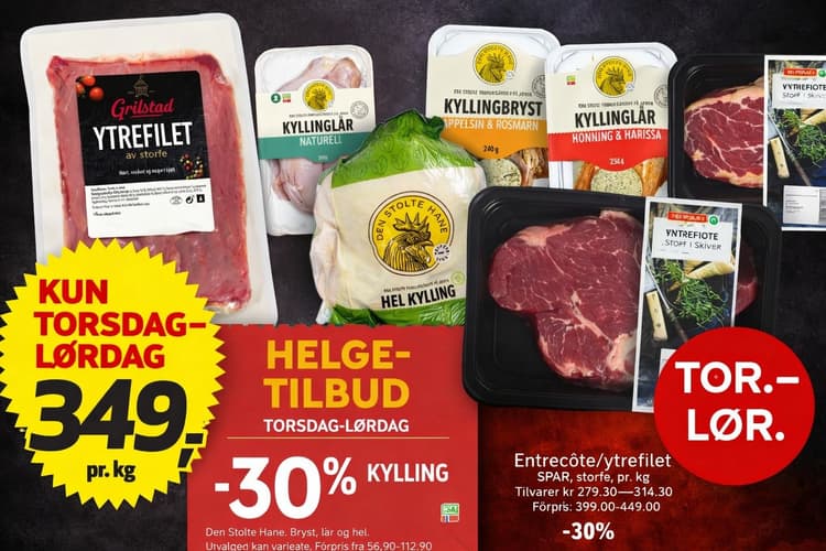 19.02: Disse helgetilbudene på KJØTT bør du huske på når du skal handle