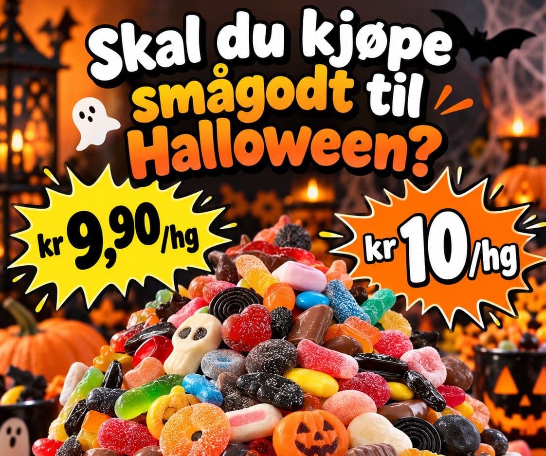 Skal du handle smågodt til Halloween? Unngå lavpriskjedene - de er faktisk DYREST