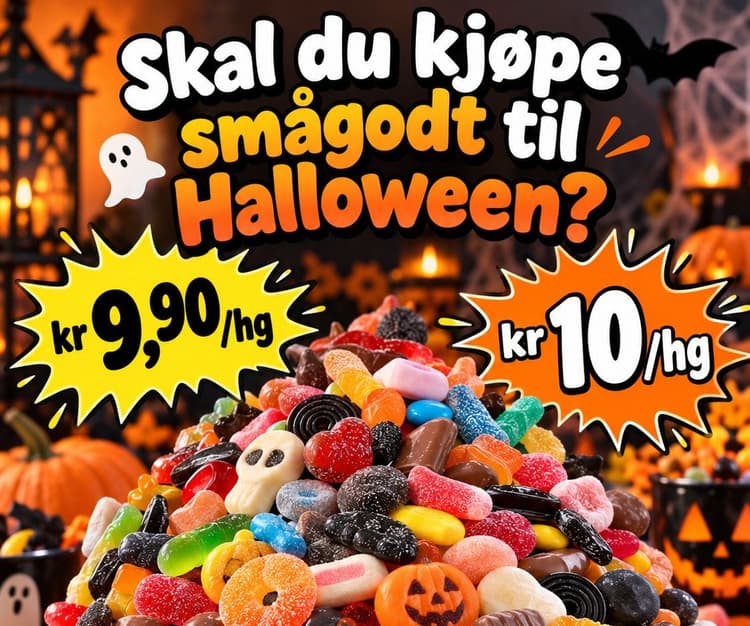 Skal du handle smågodt til Halloween? Unngå lavpriskjedene - de er faktisk DYREST