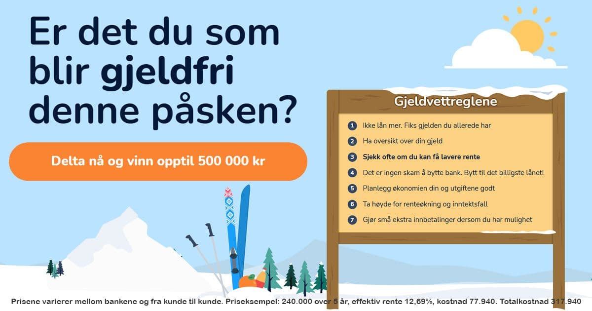 PÅSKEKONKURRANSE: Vinn opptil 500 000 kr