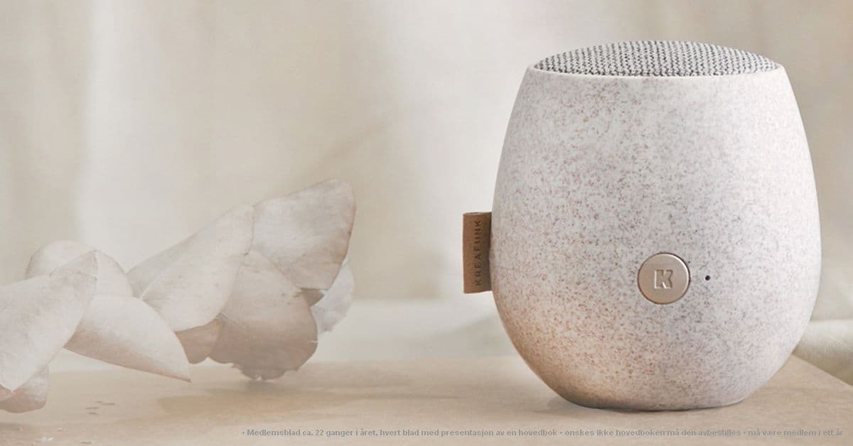 Få lekker høyttaler fra Kreafunk og tre valgfrie bøker