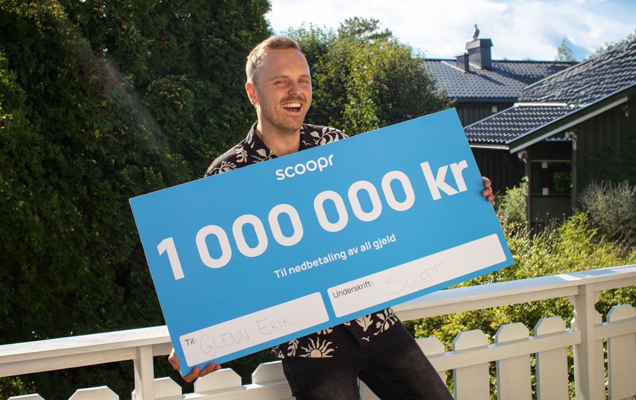 GRATIS KONKURRANSE: Vinn 1 000 000 kr til å betale gjeld: boliglån, billån, studielån osv