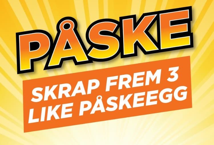 Vinn gavekort hos Power ved å skrape 3 like påskeegg
