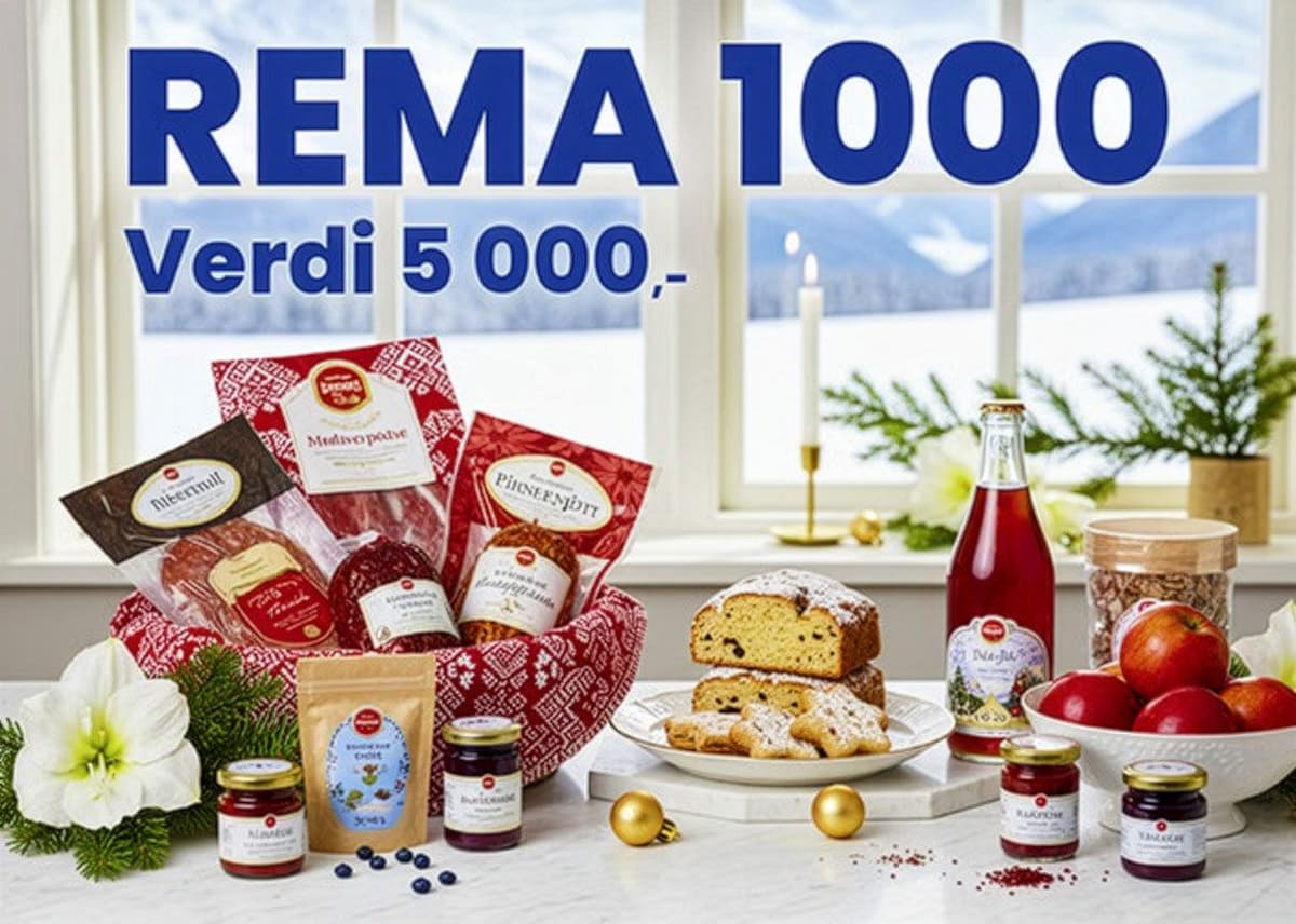 Vinn REMA 1000-gavekort på 5000 kroner