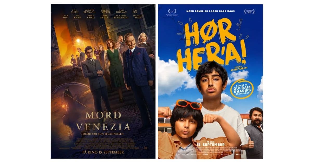 Få halv pris på filmene Mord i Venezia og Hør her'a