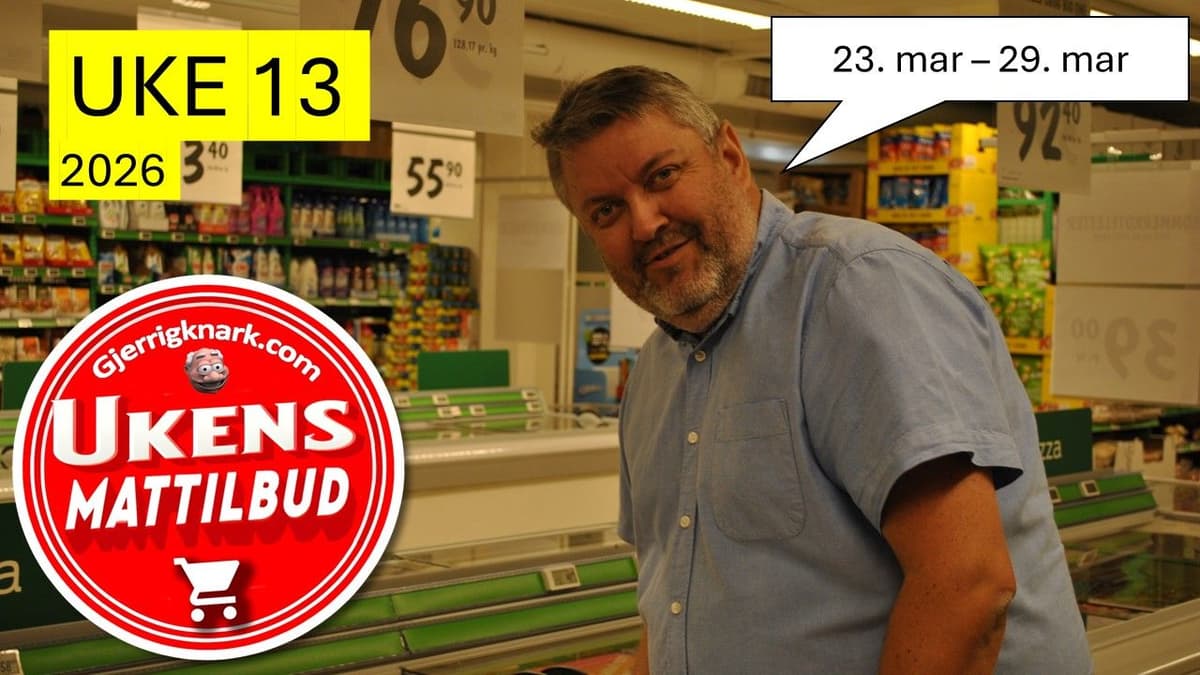 Ukas beste tilbud fra mat- og dagligvarekjedene | UKE 13-2026