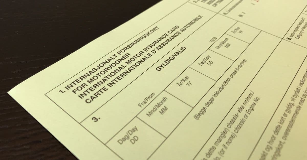 Kollisjon? Dette grønne beviset bør du ha i hanskerommet