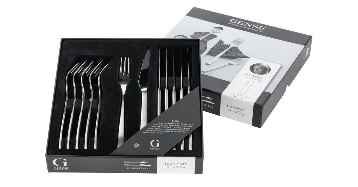 Få flott biffbestikk i 12 deler og 3 bestselgerbøker - total verdi opptil 2906 kr!