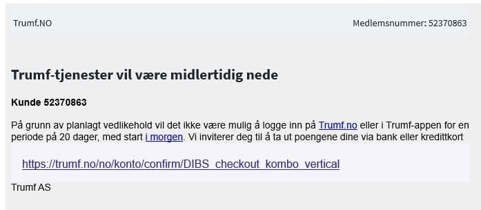 Pass opp for ny TRUMF-svindel