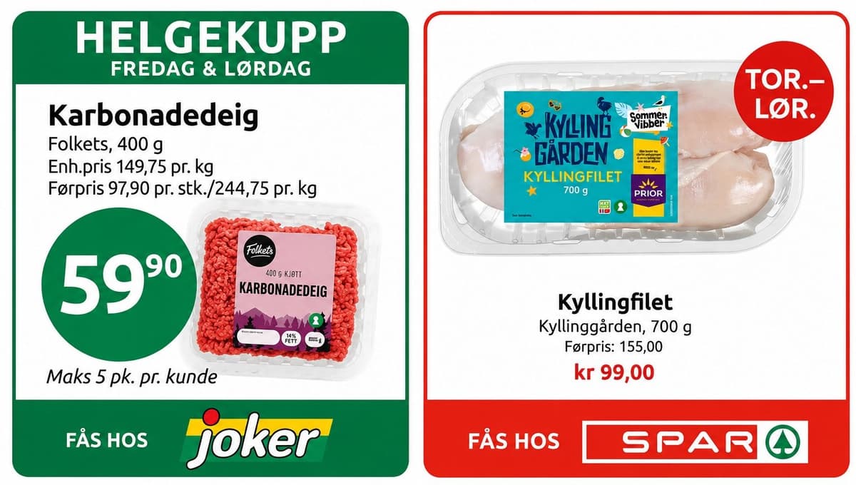 18.06: Disse helgetilbudene bør du huske på når du skal handle