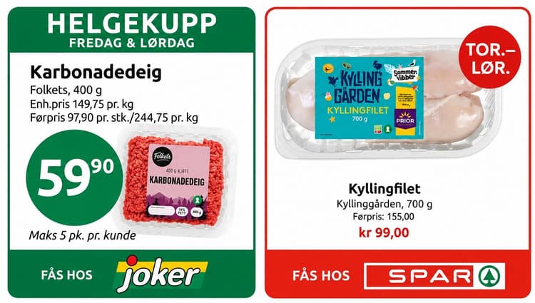 18.06: Disse helgetilbudene bør du huske på når du skal handle