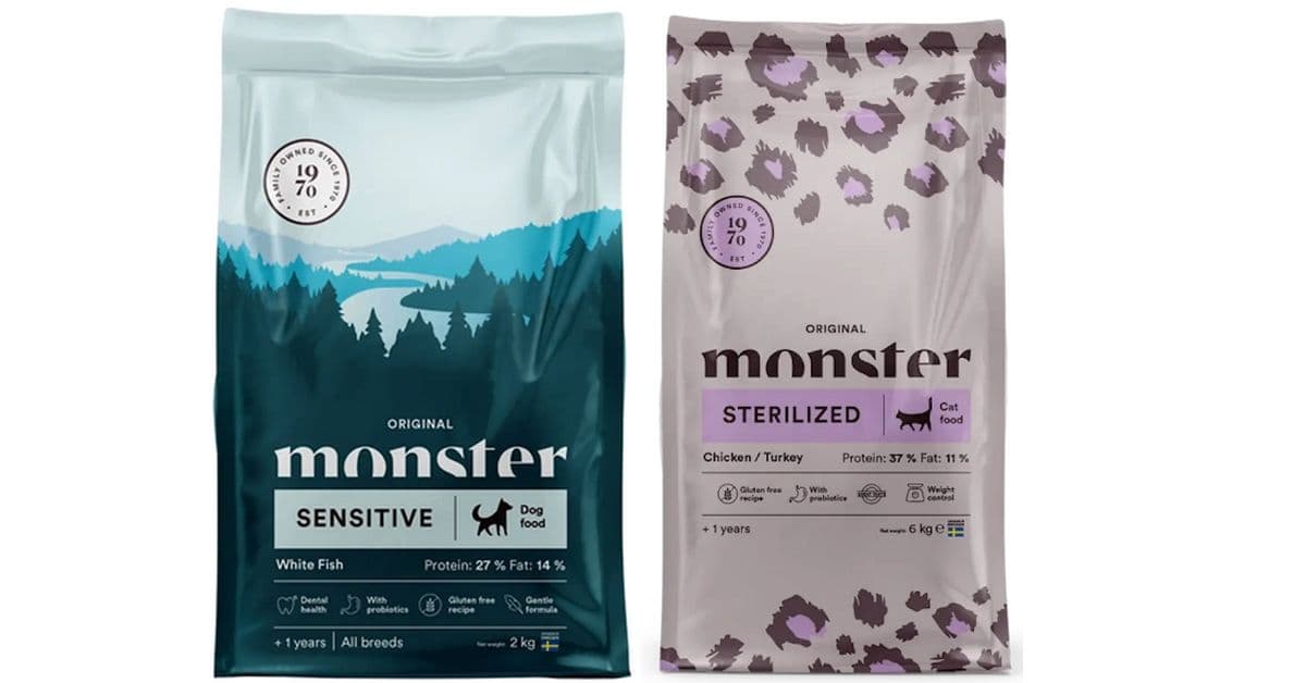 Få gratis pose med Monster hunde- eller kattemat