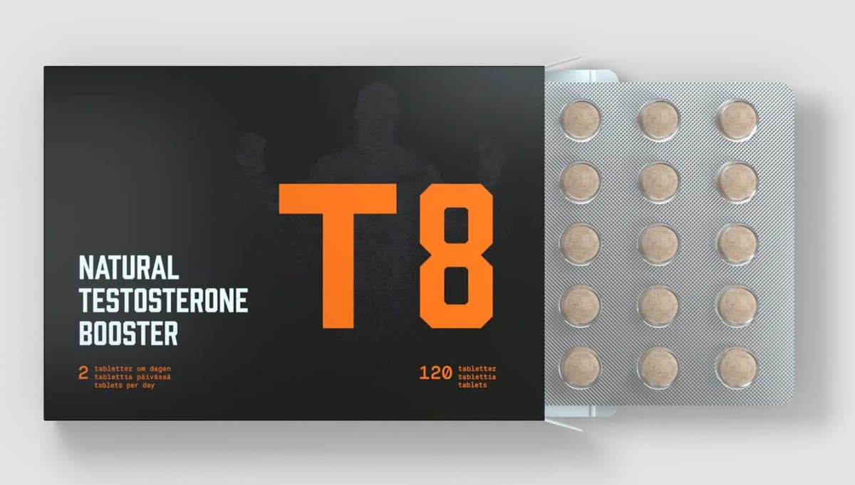 Prøv kosttilskuddet T8 Testosteron Booster til halv pris