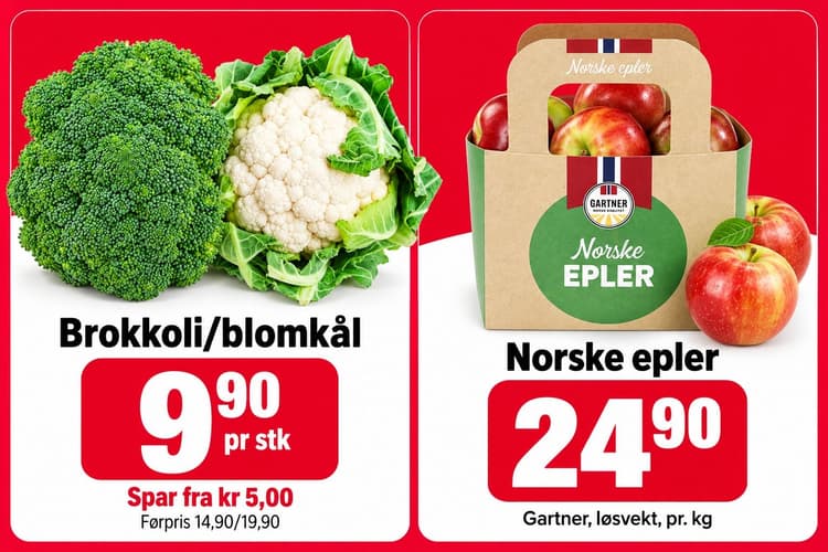 21.09: Ukas 5 beste tilbud på frukt og grønt