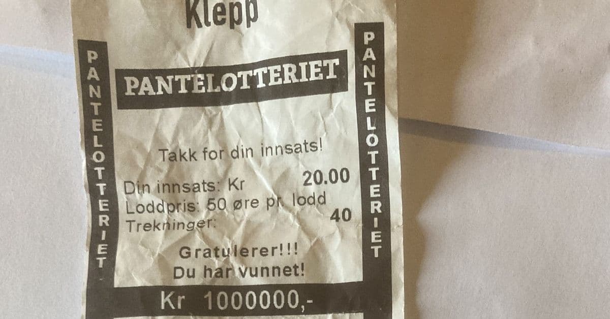 Den første av fire pantemillioner er vunnet – tre milliongevinster gjenstår