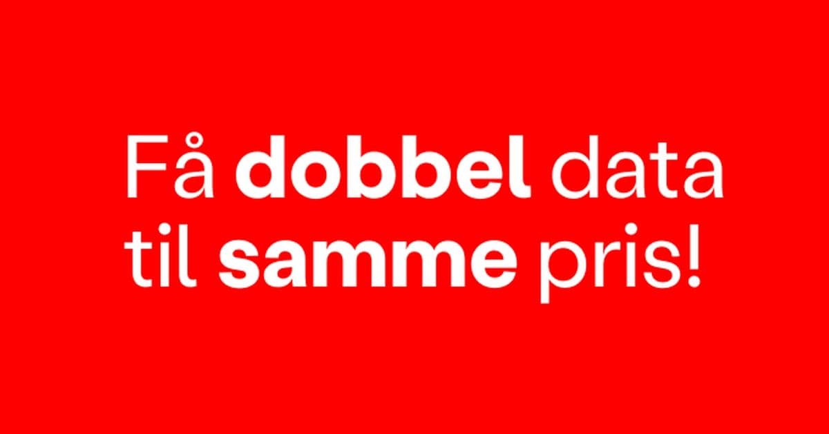 OneCall gir deg dobbel data til samme pris