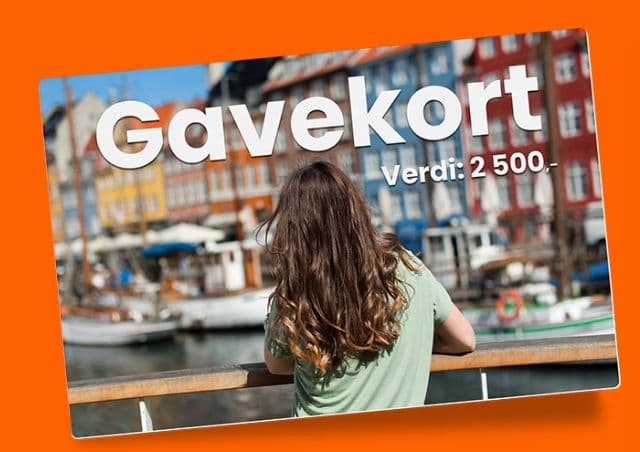 Vinn gavekort verdt 2500 kroner til Danmarkstur