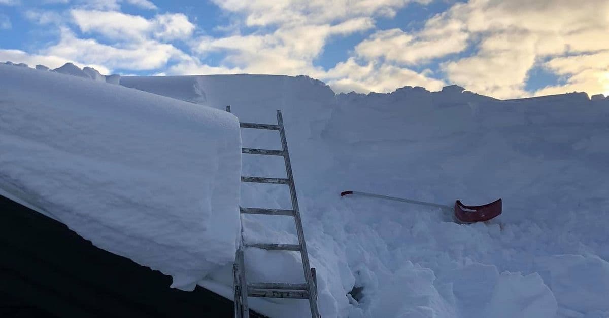 Huseier har ansvar for å måke taket