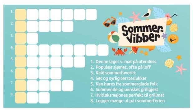 Løs kryssord og vinn 500 kr i Trumf-bonus - 10x vinnere
