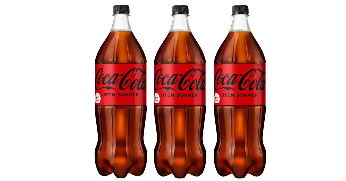 Få En Helt Gratis Flaske Coca Cola Uten Sukker 1 5 Liter