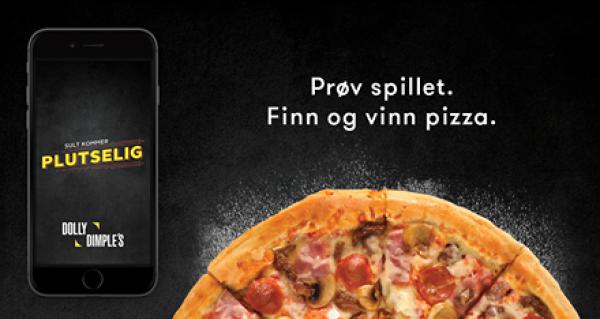 Få gratis pizza, brus og dressing fra Dolly Dimples