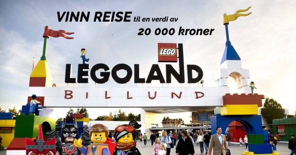 Vinn tur for 4 personer til Legoland - verdi 20 000 kroner