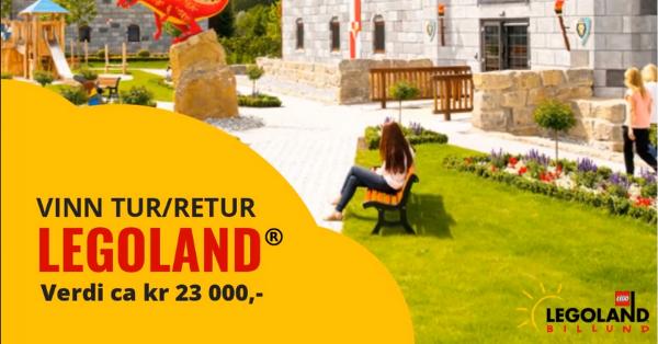 Vinn familietur til Legoland - verdt ca. 23 000 kroner